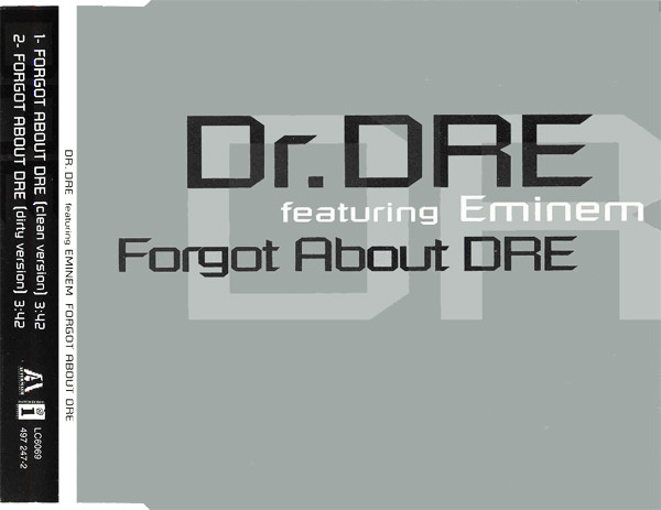 Dr. Dre Featuring Eminem ‎– Forgot About Dre (2001) (promo)